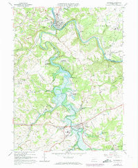 Saltsburg Pennsylvania Historical topographic map, 1:24000 scale, 7.5 X 7.5 Minute, Year 1964