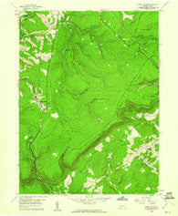 Sandy Ridge Pennsylvania Historical topographic map, 1:24000 scale, 7.5 X 7.5 Minute, Year 1958