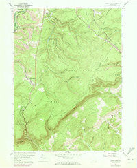 Sandy Ridge Pennsylvania Historical topographic map, 1:24000 scale, 7.5 X 7.5 Minute, Year 1958