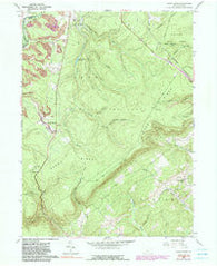 Sandy Ridge Pennsylvania Historical topographic map, 1:24000 scale, 7.5 X 7.5 Minute, Year 1958