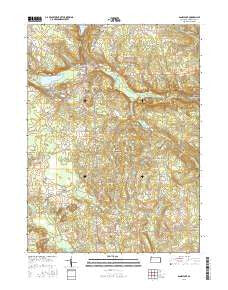Sandy Lake Pennsylvania Current topographic map, 1:24000 scale, 7.5 X 7.5 Minute, Year 2016