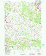 Sassamansville Pennsylvania Historical topographic map, 1:24000 scale, 7.5 X 7.5 Minute, Year 1957