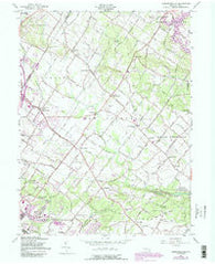 Sassamansville Pennsylvania Historical topographic map, 1:24000 scale, 7.5 X 7.5 Minute, Year 1957