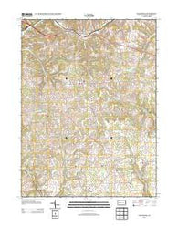 Saxonburg Pennsylvania Historical topographic map, 1:24000 scale, 7.5 X 7.5 Minute, Year 2013