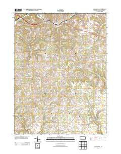 Saxonburg Pennsylvania Historical topographic map, 1:24000 scale, 7.5 X 7.5 Minute, Year 2013