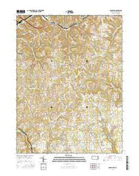 Saxonburg Pennsylvania Current topographic map, 1:24000 scale, 7.5 X 7.5 Minute, Year 2016
