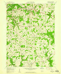 Saxonburg Pennsylvania Historical topographic map, 1:24000 scale, 7.5 X 7.5 Minute, Year 1958