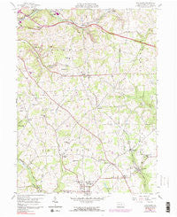 Saxonburg Pennsylvania Historical topographic map, 1:24000 scale, 7.5 X 7.5 Minute, Year 1958