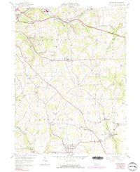 Saxonburg Pennsylvania Historical topographic map, 1:24000 scale, 7.5 X 7.5 Minute, Year 1958