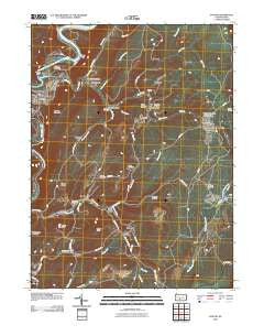 Saxton Pennsylvania Historical topographic map, 1:24000 scale, 7.5 X 7.5 Minute, Year 2010