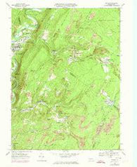 Saxton Pennsylvania Historical topographic map, 1:24000 scale, 7.5 X 7.5 Minute, Year 1968