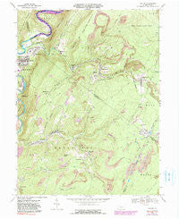 Saxton Pennsylvania Historical topographic map, 1:24000 scale, 7.5 X 7.5 Minute, Year 1968