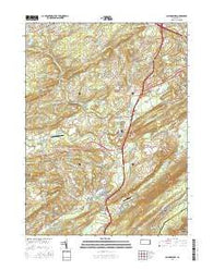 Saylorsburg Pennsylvania Current topographic map, 1:24000 scale, 7.5 X 7.5 Minute, Year 2016