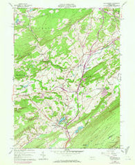 Saylorsburg Pennsylvania Historical topographic map, 1:24000 scale, 7.5 X 7.5 Minute, Year 1960