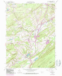 Saylorsburg Pennsylvania Historical topographic map, 1:24000 scale, 7.5 X 7.5 Minute, Year 1960