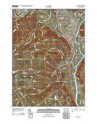 Sayre Pennsylvania Historical topographic map, 1:24000 scale, 7.5 X 7.5 Minute, Year 2010