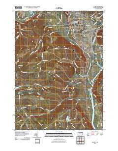 Sayre Pennsylvania Historical topographic map, 1:24000 scale, 7.5 X 7.5 Minute, Year 2010
