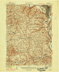 Sayre Pennsylvania Historical topographic map, 1:62500 scale, 15 X 15 Minute, Year 1948
