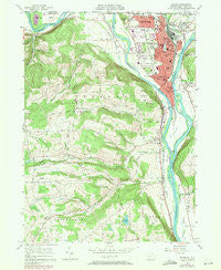 Sayre Pennsylvania Historical topographic map, 1:24000 scale, 7.5 X 7.5 Minute, Year 1957