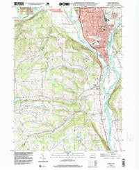Sayre Pennsylvania Historical topographic map, 1:24000 scale, 7.5 X 7.5 Minute, Year 1995