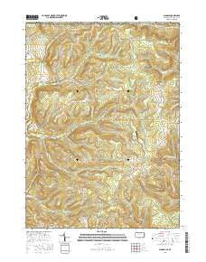 Scandia Pennsylvania Current topographic map, 1:24000 scale, 7.5 X 7.5 Minute, Year 2016