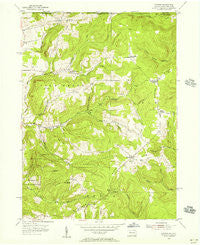 Scandia Pennsylvania Historical topographic map, 1:24000 scale, 7.5 X 7.5 Minute, Year 1954