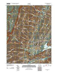 Schellsburg Pennsylvania Historical topographic map, 1:24000 scale, 7.5 X 7.5 Minute, Year 2010