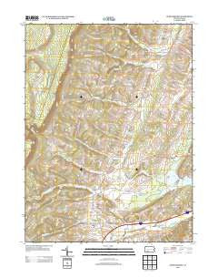 Schellsburg Pennsylvania Historical topographic map, 1:24000 scale, 7.5 X 7.5 Minute, Year 2013