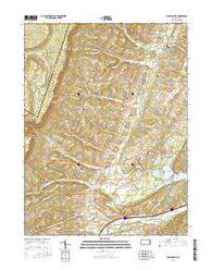 Schellsburg Pennsylvania Current topographic map, 1:24000 scale, 7.5 X 7.5 Minute, Year 2016