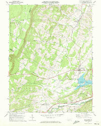 Schellsburg Pennsylvania Historical topographic map, 1:24000 scale, 7.5 X 7.5 Minute, Year 1971