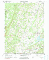 Schellsburg Pennsylvania Historical topographic map, 1:24000 scale, 7.5 X 7.5 Minute, Year 1971