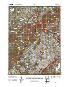 Scranton Pennsylvania Historical topographic map, 1:24000 scale, 7.5 X 7.5 Minute, Year 2010