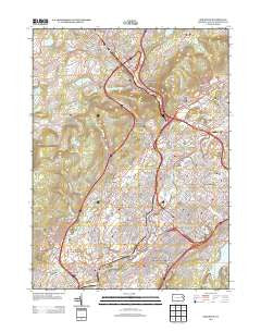 Scranton Pennsylvania Historical topographic map, 1:24000 scale, 7.5 X 7.5 Minute, Year 2013
