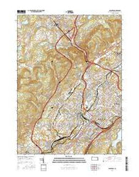 Scranton Pennsylvania Current topographic map, 1:24000 scale, 7.5 X 7.5 Minute, Year 2016