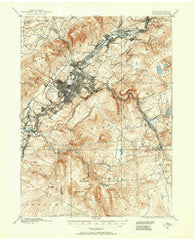 Scranton Pennsylvania Historical topographic map, 1:62500 scale, 15 X 15 Minute, Year 1889