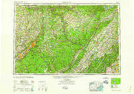 Scranton Pennsylvania Historical topographic map, 1:250000 scale, 1 X 2 Degree, Year 1959