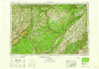 Scranton Pennsylvania Historical topographic map, 1:250000 scale, 1 X 2 Degree, Year 1959