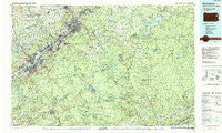 Scranton Pennsylvania Historical topographic map, 1:100000 scale, 30 X 60 Minute, Year 1986