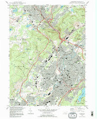 Scranton Pennsylvania Historical topographic map, 1:24000 scale, 7.5 X 7.5 Minute, Year 1994