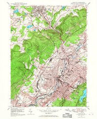 Scranton Pennsylvania Historical topographic map, 1:24000 scale, 7.5 X 7.5 Minute, Year 1947