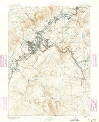 Scranton Pennsylvania Historical topographic map, 1:62500 scale, 15 X 15 Minute, Year 1891