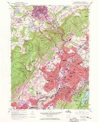 Scranton Pennsylvania Historical topographic map, 1:24000 scale, 7.5 X 7.5 Minute, Year 1947