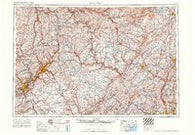 Scranton Pennsylvania Historical topographic map, 1:250000 scale, 1 X 2 Degree, Year 1965