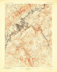 Scranton Pennsylvania Historical topographic map, 1:62500 scale, 15 X 15 Minute, Year 1893