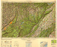 Scranton Pennsylvania Historical topographic map, 1:250000 scale, 1 X 2 Degree, Year 1950