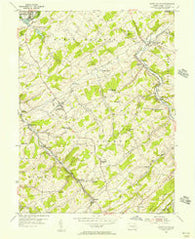 Seven Valleys Pennsylvania Historical topographic map, 1:24000 scale, 7.5 X 7.5 Minute, Year 1953