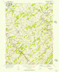 Seven Valleys Pennsylvania Historical topographic map, 1:24000 scale, 7.5 X 7.5 Minute, Year 1953