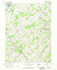 Seven Valleys Pennsylvania Historical topographic map, 1:24000 scale, 7.5 X 7.5 Minute, Year 1953