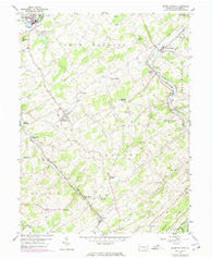 Seven Valleys Pennsylvania Historical topographic map, 1:24000 scale, 7.5 X 7.5 Minute, Year 1953