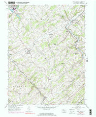Seven Valleys Pennsylvania Historical topographic map, 1:24000 scale, 7.5 X 7.5 Minute, Year 1953